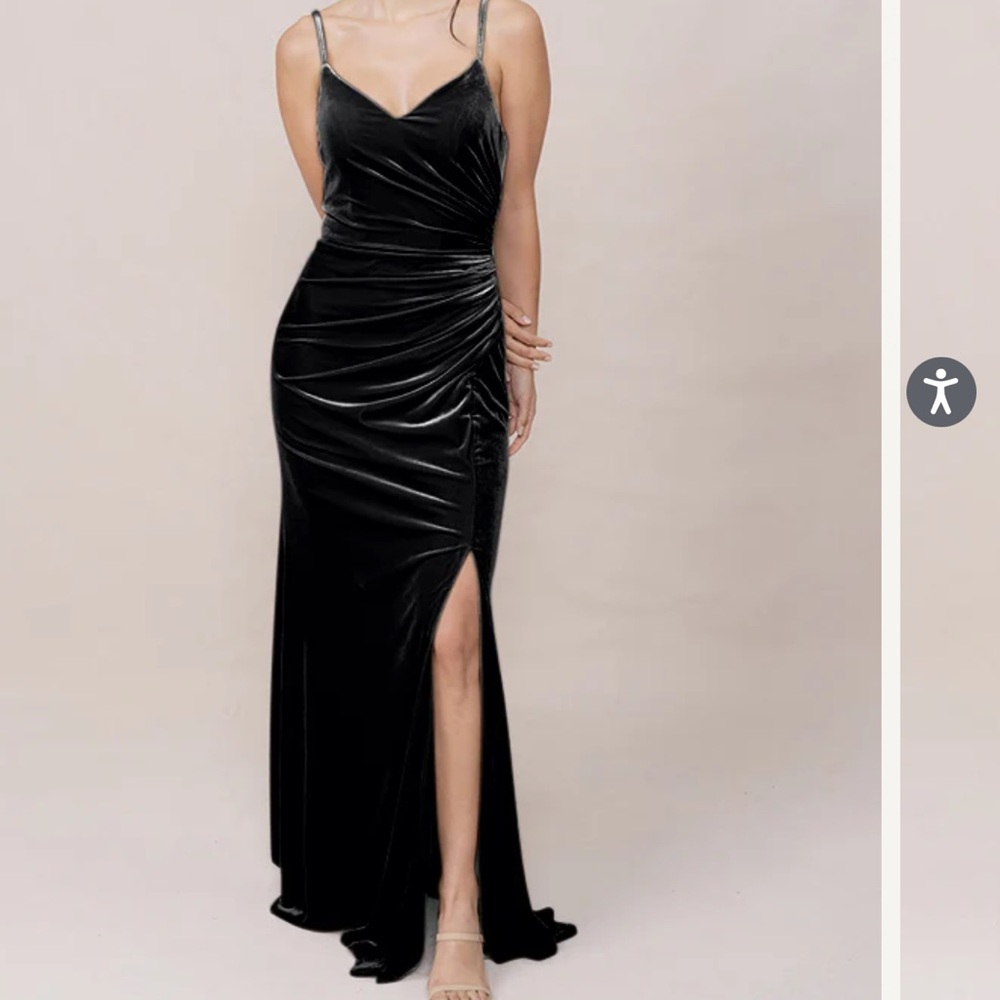 Revelry Black Maxi Dress with Elegant Silhouette